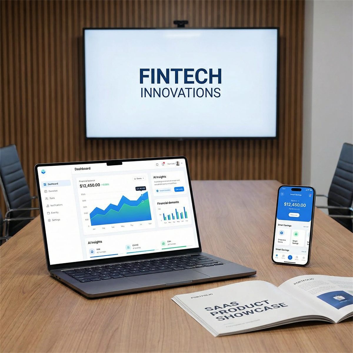 Featured FinTech interface concept preview